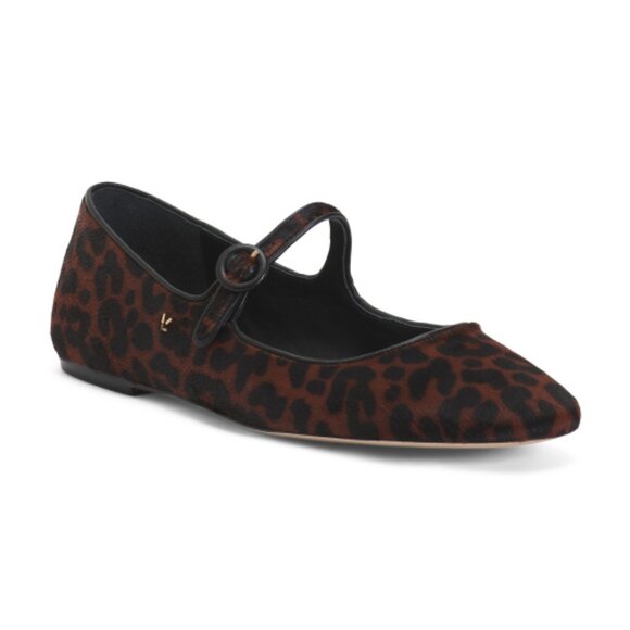 LARROUDE Handmade In Brazil Haircalf Blair Slide On Mule Flats - Picture 1 of 2